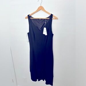 Black knee length dress